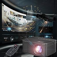 Household Portable Wireless LED Mini HD Projector, 100-Inch WiFi Phone Same Screen Projector Parent-Child Gift, Support 1080P HD Decoding, Built-In 2 Stereo HiFi Speakers