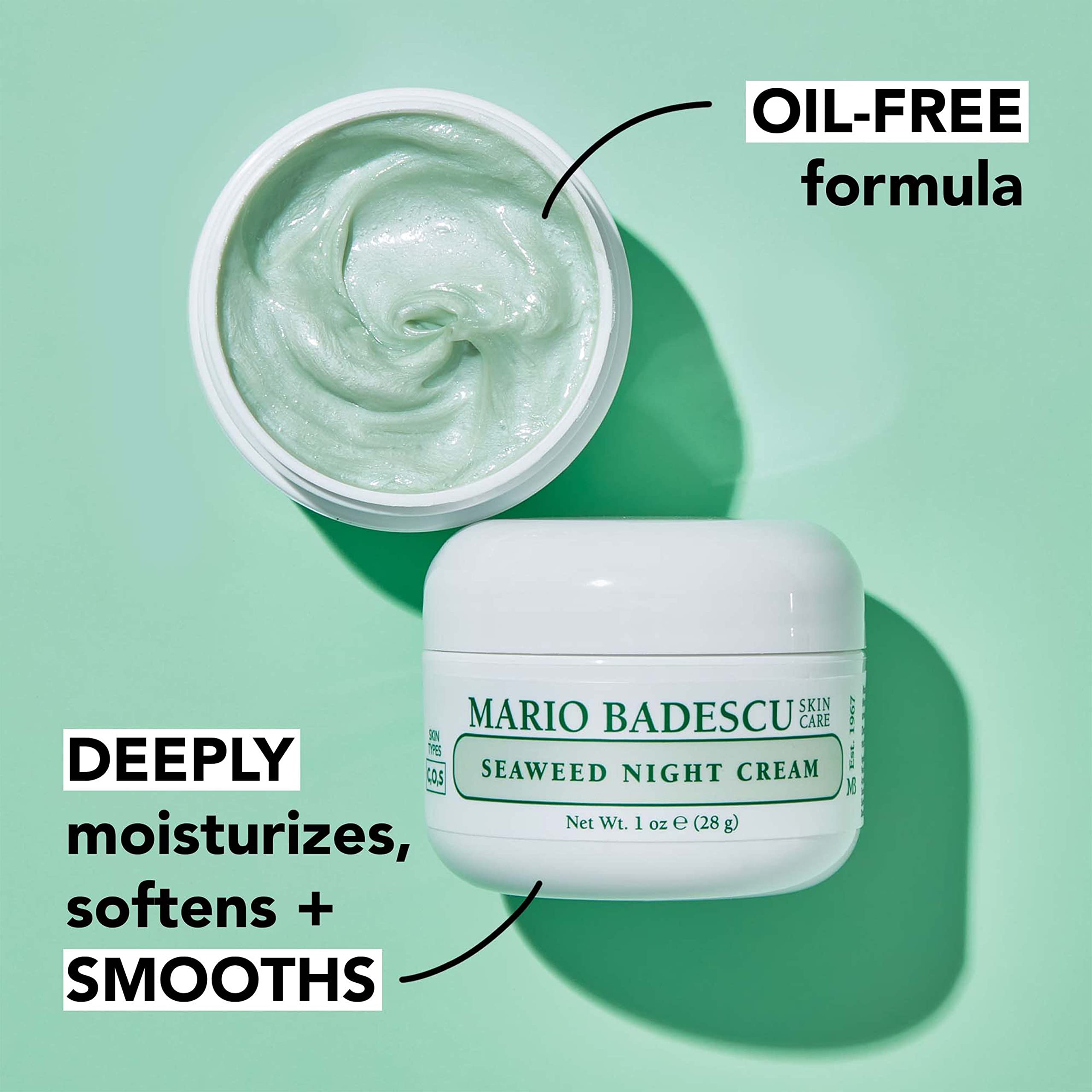 Mario Badescu Night Cream for Face, Ultra-Rich Overnight Anti Aging Cream, Infused with Vitamins, Minerals and Antioxidant