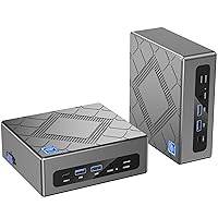 KAMRUI 12450H Mini PC, 32GB RAM 512GB NVME SSD Mini Computers, Mini Desktop Computer 4K/WiFi6/BT 5.2/Dual HDMI/LAN/USB 3.0/VESA/Office Home/Beat i7 11390H