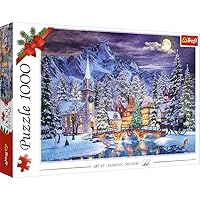 Trefl Christmas Atmosphere 1000 Piece Jigsaw Puzzle Red Print, DIY Puzzle, Creative Fun, Classic Puzzle for Adults and Children from 12 Years Old