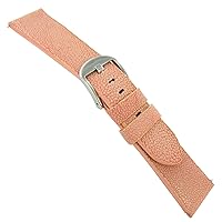 24mm deBeer Genuine Sting Ray Pink Padded Watch Band Strap