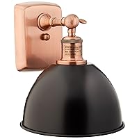 Innovations 516-1W-AC-M14-BK One Light Wall Sconce from Ballston Collection, Copper