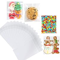 400pcs Self Sealing Cellophane Bags, 4x6 Inch Clear Cookie Bags for Packaging, Cellophane Treat Bags for Small Business, Sealable Poly Bags for Homemade Cookies, Candy, Favors, Snacks, Cards, Envelope, Soap