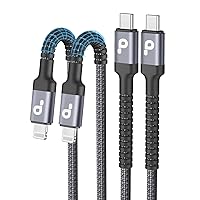 Long iPhone Fast Charger, [Apple MFi Certified] 2Pack 10FT USB C to Lightning Cable Type C iPhone Fast Charging Cord Compatible iPhone 14 13 12 11 Pro Max Xs 8 7 Plus and More