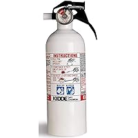 Kidde 466635MTLK Mariner 5 Fire Extinguisher, 2#, 5-B:C, with Metal Valve Nylon VB, White