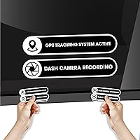 GPS Tracking System Vinyl Sticker + Dash Camera Recording Vinyl Sticker