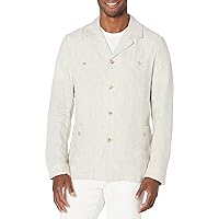 Cubavera Men's Long Sleeve Linen Delave Guayabera Jacket