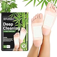 50 Pieces Foot Patches, Natural Bamboo Vinegar Ginger Foot Pads for Foot and Body Care to Sleep Better