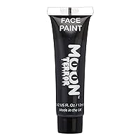 Halloween Face Paint Body Paint by Moon Terror - Midnight Black - SFX Make up, Special Effects Make up - 0.40fl oz