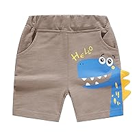 Shorts for Baby Boy Kids Sport Cartoon Dinosaur Prints Casual Shorts Fashion Beach Cargo Pants Boys Shorts Size