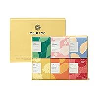 OSULLOC O Thank You Tea Box (30 count, 6 flavors x 5 ea), Assorted Signature tea bag sampler, Tea Gift Set, Premium Organic Pure & Blended Tea from Jeju