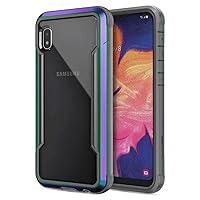 Raptic Shield Series, Samsung Galaxy A10e Phone Case (Formerly Defense Shield) - Military Grade Drop Tested,Anodized Aluminum, TPU,and Polycarbonate Protective Case for Samsung Galaxy A10e,Iridescent