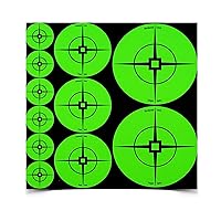 Birchwood Casey Target Spots Orange/Green Assorted Size High-Contrast Self-Adhesive Paper Shooting Targets for Gun Practice