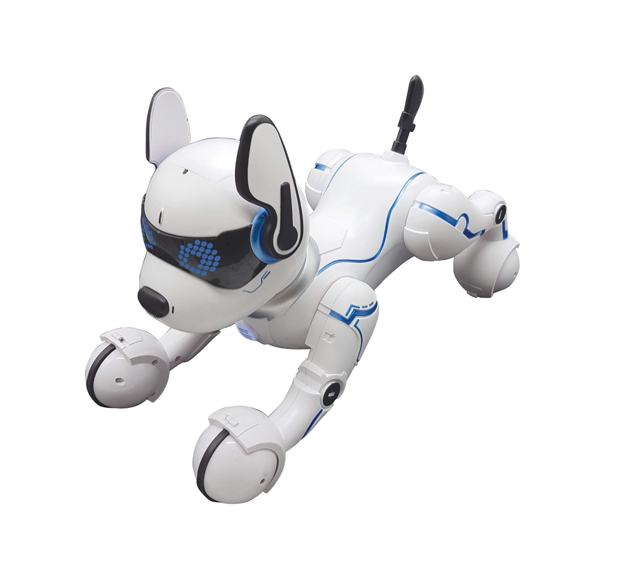 LEXiBOOK Power Puppy - My Smart Dog Robot to Train - Programmable Robot with Remote Control, Training and Gesture Control Function, Dance, Music, Light Effects, Toy for Children - DOG01