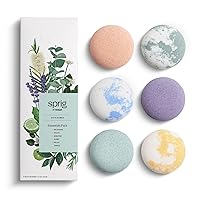Sprig by Kohler Bath Bomb Gift Set, Hypoallergenic, Made with Natural Botanicals & Premium Skincare Ingredients (Shea Butter, Coconut Oil, & Kaolin Clay) - 6 pack