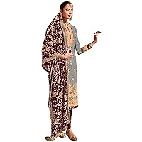 Georgette Designer Salwar Kameez Ready to Wear Straight Pants Indian Dress Suit Indian Women