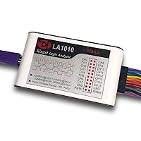 LA1010 USB Logic Analyzer 16 input channels 100MHz with the English PC software handheld instrument,Support Windows (32bit/64bit),Mac OS,Linux