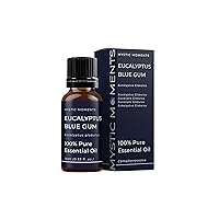 Mystic Moments | Eucalyptus Blue Gum Essential Oil 10ml - Pure & Natural Oil for Diffusers, Aromatherapy & Massage Blends Vegan GMO Free
