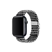 Ted Baker Black & Cream Elastic Strap for Apple Watch® (Model: BKS42S326B0)