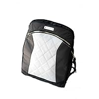 Lauren Bag Convertible Backpack Tote Bag in White Leather