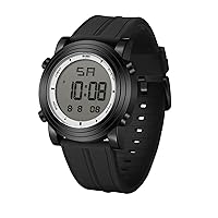 BUREI Digital Herren Uhren Sport Outdoor Armbanduhr Silikon Herren mit Wecker/Kalender/Stoppuhr/LED-Hintergrundbeleuchtung
