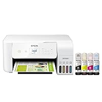 Epson EcoTank ET-2720 Wireless Color All-in-One Supertank Printer with Scanner and Copier - White