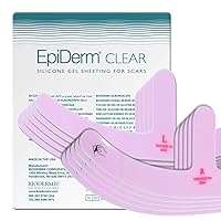 Epi-Derm Mastopexy Anchor Shape Silicone Scar Tape for Breast Reduction & Reconstruction Surgery, Scar Sheets for Flattening & Fading, Ideal for Surgical & Keloid Scars - 5 Pairs, Clear