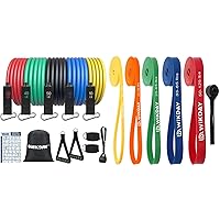 Resistance Bands, Exercise Bands, Workout Bands for Exercise, Thick Heavy Resistance Band Set Elastic Bands for Body Stretching, Crossfit Training at Home/Gym for Men & Women