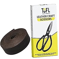 Save with TOFL's Dark Brown Leather Strap and Leather Craft Scissors 1