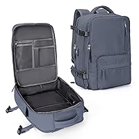 Carry On Backpack for Women, Large Travel Backpack Flight Approved, Waterproof 17 Inch Laptop Backpack Business Work Backpacks Men Mochila De Viaje, Blue