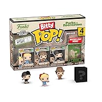 Funko Bitty Pop!: Parks and Recreation Mini Collectible Toys 4-Pack - Leslie The Riveter, Hunter Ron, Janet Snakehole, & Mystery Chase Figure (Styles May Vary)