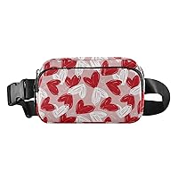 Love Heart Fanny Packs for Women Men Everywhere Belt Bag Fanny Pack Crossbody Bags for Women Fashion Waist Packs with Adjustable Strap Waist Bag for Travel Sports Cycling Outdoors