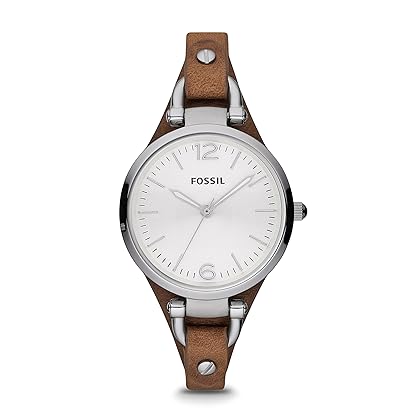 Fossil Georgia Women's Watch with Genuine Leather Bracelet Band