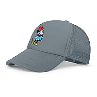 Adult Trucker Hat, Minnie Mouse Mesh Snapback Baseball Cap