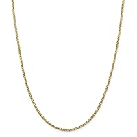 14k 2.35mm Semi-solid 3-Wire Wheat Chain