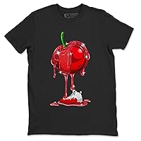 12 Cherry Design Printed Dripping Cherries Sneaker Matching T-Shirt