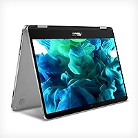 ASUS VivoBook Flip 14 Thin and Light 2-in-1 Laptop, 14” HD Touchscreen, Intel Celeron N4020 Processor, 4GB DDR4, 64GB Storage, Windows 10 Home in S Mode, Light Grey, TPM, Fingerprint, J401MA-DB02 ASUS VivoBook Flip 14 Thin and Light 2-in-1 Laptop, 14” HD Touchscreen, Intel Celeron N4020 Processor, 4GB DDR4, 64GB Storage, Windows 10 Home in S Mode, Light Grey, TPM, Fingerprint, J401MA-DB02