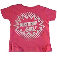Girls' Birthday Girl Superhero T-Shirt