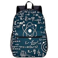 Physics and Mathematical Science Formula Laptop Backpack for Men Women 17 Inch Travel Daypack Lightweight Shoulder Bag