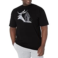 Disney Big & Tall The Nightmare Before Christmas Zero Men's Tops Short Sleeve Tee Shirt