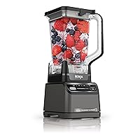 BR201AMZ Professional Blender 2.0, 1200 Watts, Auto-iQ Program, Total Crushing Blades, 72-oz. Pitcher, 4 Manual Speeds for Smoothies, Shakes, and Frozen Drinks, Dishwasher-Safe Parts, Dark Grey