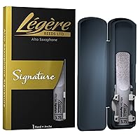 Légère Reeds Premium Synthetic Woodwind Reed, Alto Saxophone, Signature, Strength 3.75 (ASG3.75)