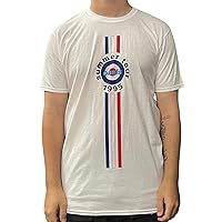 Oasis Men's Stripes '95 Slim Fit T-Shirt White