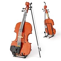 Violin Building Set for Adults,Compatible with Lego Idea Musical Instrument Creative Icons Building Toys for Kids 8-14 Birthday Gift