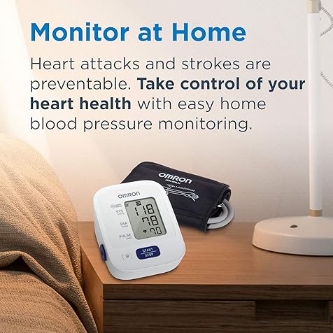 Bronze Blood Pressure Monitor, Upper Arm Cuff, Digital Blood Pressure Machine, Stores Up To 14 Readings