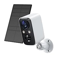 Security Cameras Wireless Outdoor, Flood Light Solar Cameras for Home Security, Home Camera with Color Night Vision, PIR Human Detection, 2-Way Talk, IP66 Waterproof, SD Card/Cloud Storage