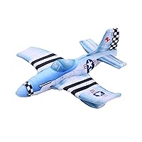 Wild Republic Huggers Aircraft P-51, Stuffed Animal, 8 Inches, Slap Bracelet, Plush Toy, Fill is Spun Recycled Water Bottles