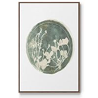 Renditions Gallery Canvas Flower Wall Art Paintings & Prints Grey Floral World Modern Walnut Floater Frame Wall Hanging Artwork Decorations for Office Bedroom Kitchen - 25
