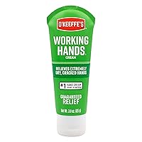 O'Keeffe's Working Hands Hand Cream, Relieves & Repairs Extremely Dry Hands, 3 oz Tube, (Pack of 1)