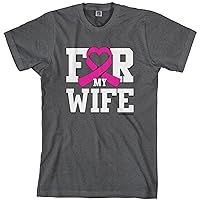 Threadrock Men's for My Wife Breast Cancer Awareness T-Shirt